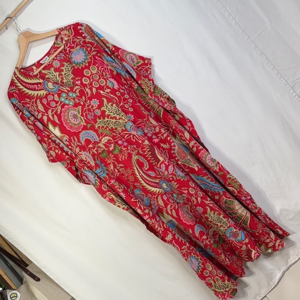🎲Vibrant botanical floral Kaftan dress - Picture 2 of 6
